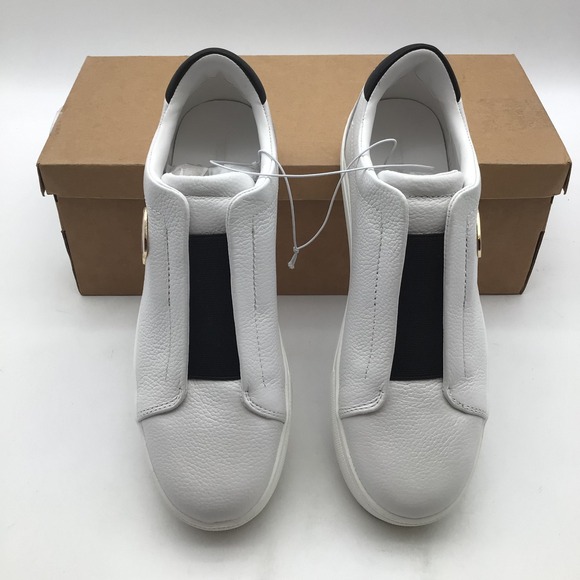 Karl Lagerfeld White Leather Karl Face CECI E24 Slip On Sneakers Women Size 9.5M - Picture 3 of 7